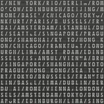 Damaged flight board background Stock Illustration