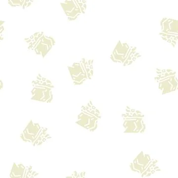 Damaged gift glyph vector seamless pattern イラスト素材