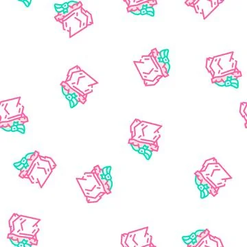 Damaged gift vector seamless pattern イラスト素材