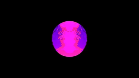 Damaged Goods loop 4k alpha centre ball01 Video stock 84934064