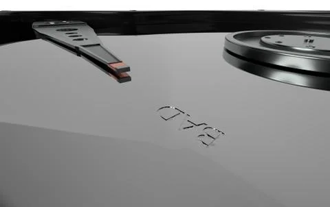 Damaged a hard disk drive HDD, magnetic surface with BAD sector 3d illustration Stock Illustration