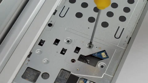 Damaged laptop repair disassembly process Stock Footage 231478541