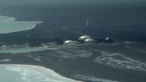 Damaged Oil Storage Facility after Hurricane (co) Stock Footage 116687445