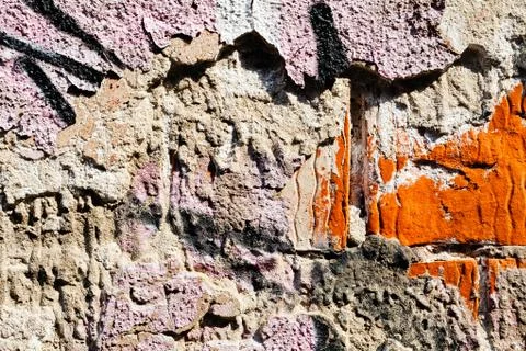 Damaged old wall Stock-Fotos