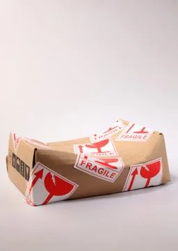 Damaged package Stock Photos