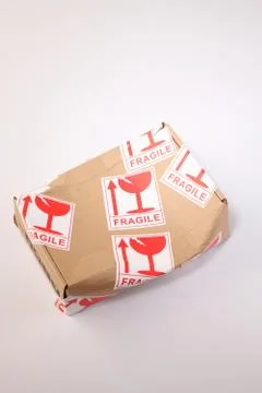Damaged package 스톡 사진