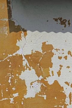 Damaged Painted Wall Stock Photos