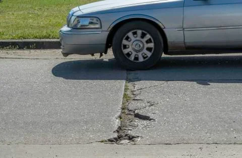 Damaged pavement Stock Photos