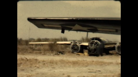 Damaged Planes 1946 Stock Footage 126853900