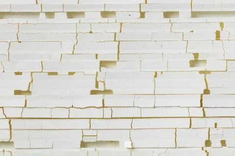 Damaged plastic corrugated sheet Stock Photos