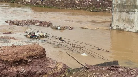 Damaged road bridge 動画素材 314651957