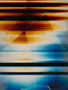 Damaged screen matrix glitch broken glass scratch Stock Illustration