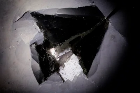 Damaged screen of notebook Stock Photos