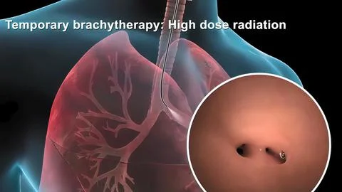 Damaged sick lungs. 3D render illustration for respiratory problems, cancer m Stock Illustration