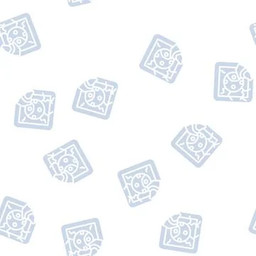 Damaged socket glyph vector seamless pattern イラスト素材