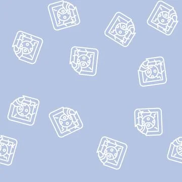 Damaged socket line vector seamless pattern イラスト素材