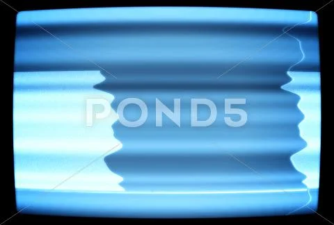 Damaged static tv screen Stock Illustration