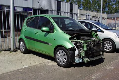 Damaged Suzuki Splash. Stock Photos