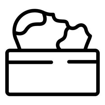 Damaged teeth icon outline vector. Dental problem Stock Illustration