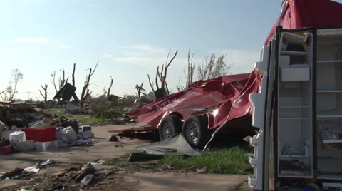Damaged Truck Stock Footage 36277320