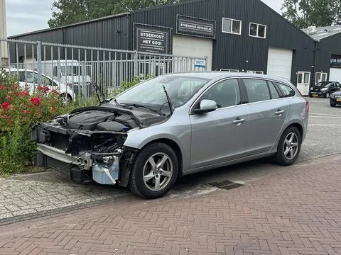 Damaged Volvo V50 Stock Photos