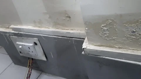 Damaged wall Stock Footage 310331741