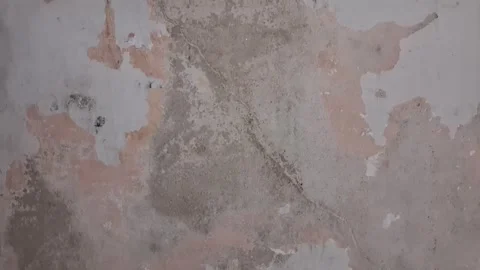 Damaged wall surface with peeling paint motion video texture background Stock Footage 346250990