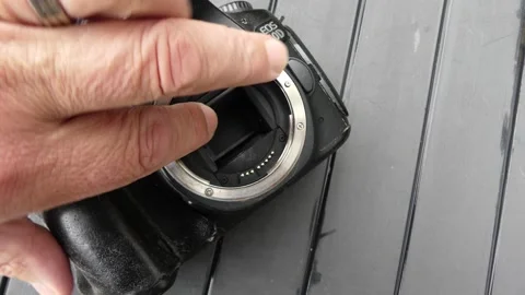 Damaging a camera sensor 動画素材 311528413