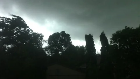Damaging Winds Storm Video stock 117137817