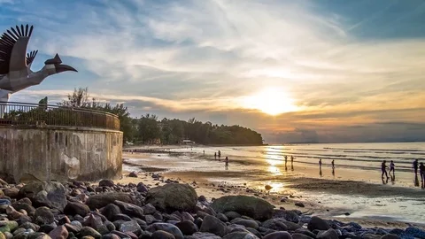 DAMAI CENTRAL TIMELAPSE PANNING RIGHT 4K Stock Footage 78867409