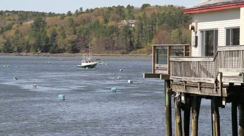 Damariscotta, Maine 스톡 동영상 11129062