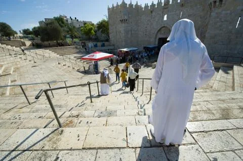 Damascus gate Stock Photos