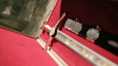 Damascus Sword Large Video stock 10679464