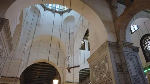 Damascus, Syria -May, 2022: Inside the Umayyad Mosque, also known as the Grea Stock Footage 194829252