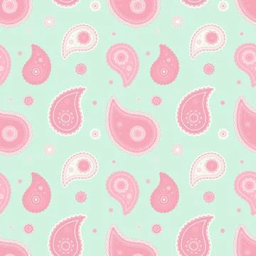 Damask arabic on india botany. Springtime floral pattern with curled ornate.. Illustrazione stock