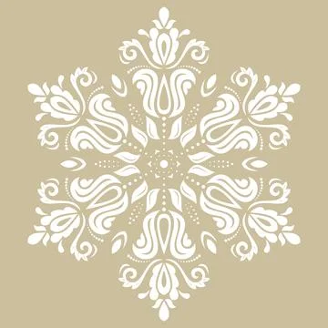 Damask Background With Arabesques in Oriental Style Stockillustratie