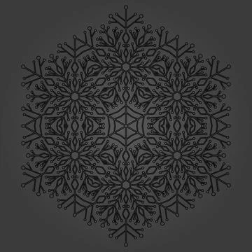 Damask Background With Arabesques in Oriental Style 스톡 일러스트