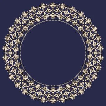 Damask Background With Arabesques in Oriental Style 스톡 일러스트
