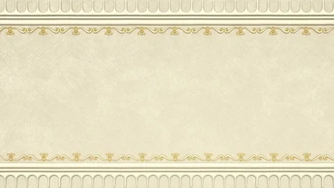 Damask background with border, gold empty wedding template, greeting card Stock Footage 171140330
