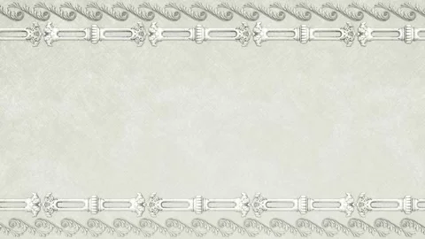Damask background with border, paper grunge wedding aged template, greeting card Stock Footage 171140117