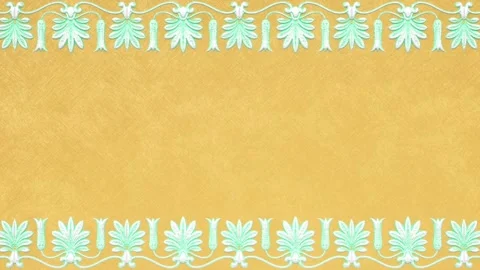 Damask background with border, paper nature aged template, greeting card Video stock 171139645
