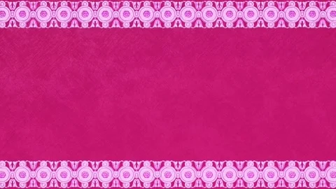Damask background with border, pink lace love fabric wedding paper template Stock Footage 170790471