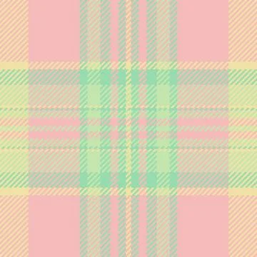 Damask background vector pattern, romance tartan fabric seamless. Pastel te.. Stock Illustration