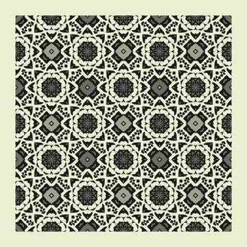 Damask color  abstract  geometric pattern, vector seamless from Stock Illustration