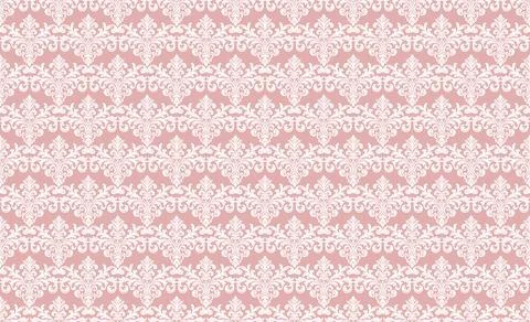 Damask Fabric textile seamless pattern backgground Luxury decorative Orname.. Stock Illustration