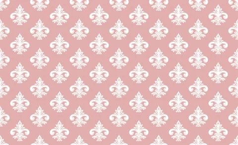 Damask Fabric textile seamless pattern backgground Luxury decorative Orname.. Stock Illustration