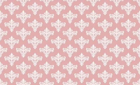 Damask Fabric textile seamless pattern backgground Luxury decorative Orname.. Stock Illustration