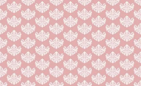 Damask Fabric textile seamless pattern backgground Luxury decorative Orname.. Stock Illustration