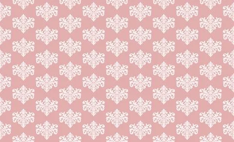 Damask Fabric textile seamless pattern backgground Luxury decorative Orname.. Stock Illustration