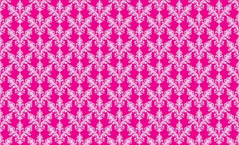 Damask Fabric textile seamless pattern pink backgground Luxury decorative O.. Stock Illustration